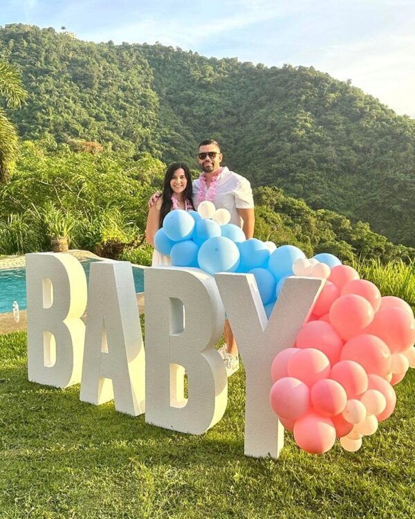 Baby Letters with Balloons