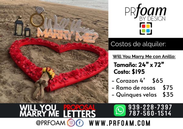 Will You Proposal Marry Me Letters